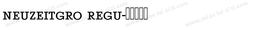 neuzeitgro regu字体转换